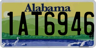 AL license plate 1AT6946