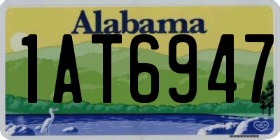 AL license plate 1AT6947