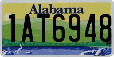AL license plate 1AT6948