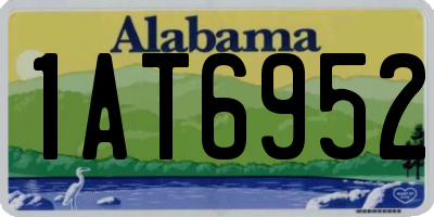 AL license plate 1AT6952