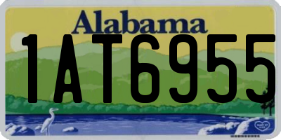 AL license plate 1AT6955