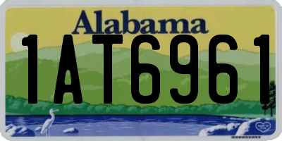 AL license plate 1AT6961