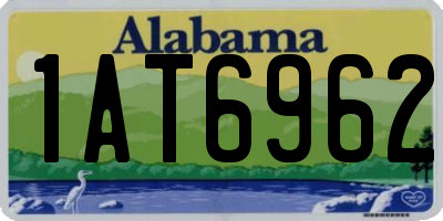 AL license plate 1AT6962