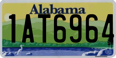 AL license plate 1AT6964