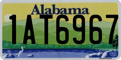 AL license plate 1AT6967