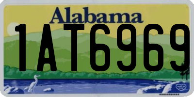 AL license plate 1AT6969