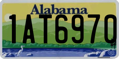 AL license plate 1AT6970