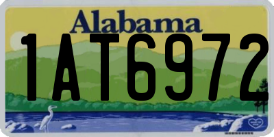 AL license plate 1AT6972