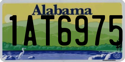 AL license plate 1AT6975