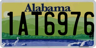 AL license plate 1AT6976