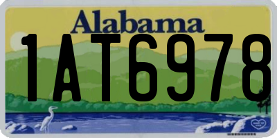 AL license plate 1AT6978