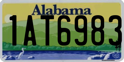 AL license plate 1AT6983