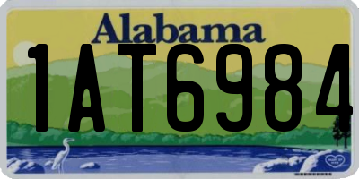 AL license plate 1AT6984