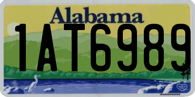 AL license plate 1AT6989