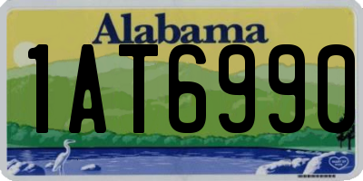 AL license plate 1AT6990