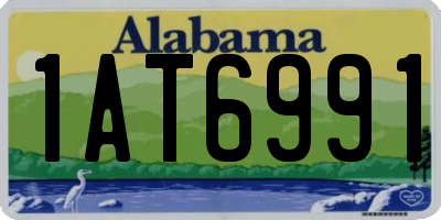 AL license plate 1AT6991