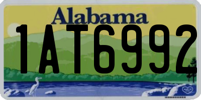 AL license plate 1AT6992