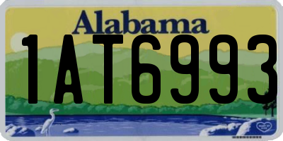 AL license plate 1AT6993