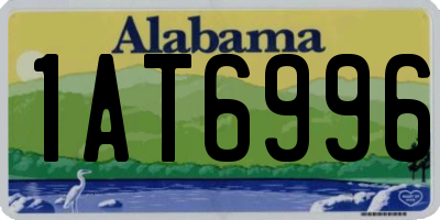 AL license plate 1AT6996
