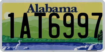 AL license plate 1AT6997