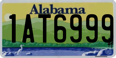 AL license plate 1AT6999