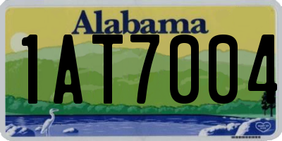 AL license plate 1AT7004