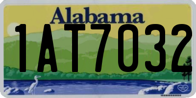 AL license plate 1AT7032