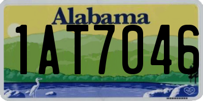 AL license plate 1AT7046