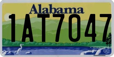 AL license plate 1AT7047