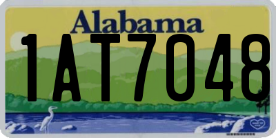 AL license plate 1AT7048
