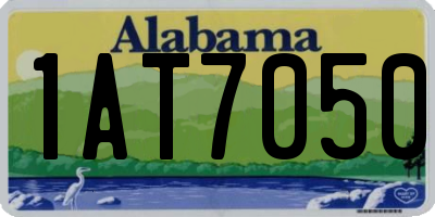 AL license plate 1AT7050