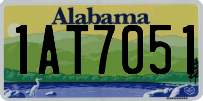 AL license plate 1AT7051