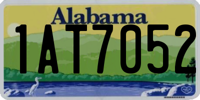 AL license plate 1AT7052