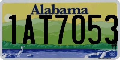 AL license plate 1AT7053