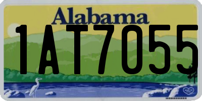AL license plate 1AT7055