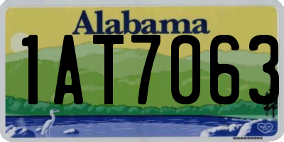 AL license plate 1AT7063