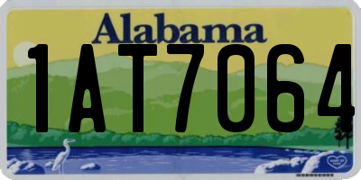 AL license plate 1AT7064