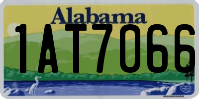 AL license plate 1AT7066