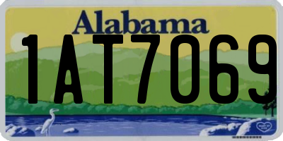 AL license plate 1AT7069