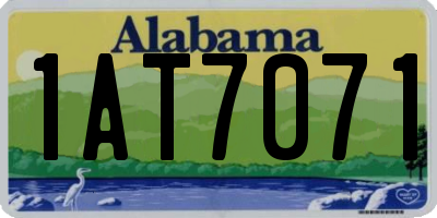 AL license plate 1AT7071