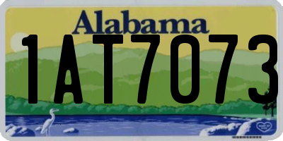 AL license plate 1AT7073