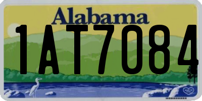 AL license plate 1AT7084
