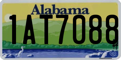 AL license plate 1AT7088