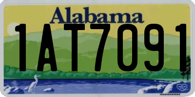 AL license plate 1AT7091
