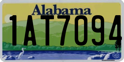 AL license plate 1AT7094