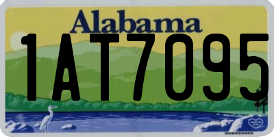 AL license plate 1AT7095