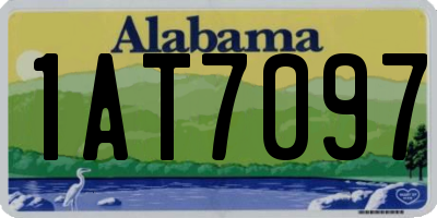 AL license plate 1AT7097