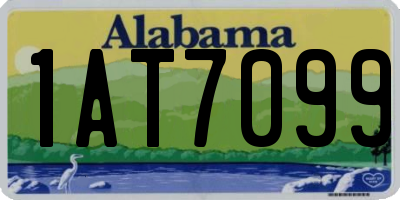 AL license plate 1AT7099
