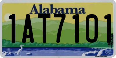 AL license plate 1AT7101