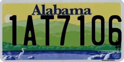 AL license plate 1AT7106